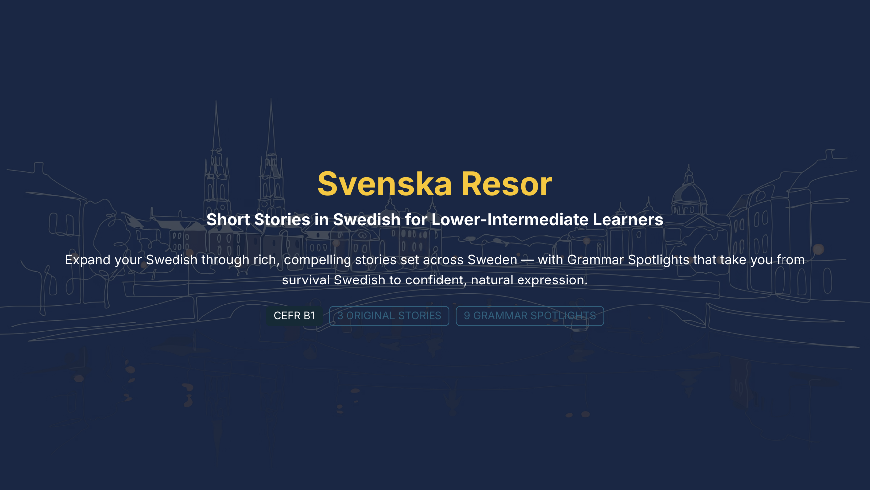 Svenska Resor, Swedish B1